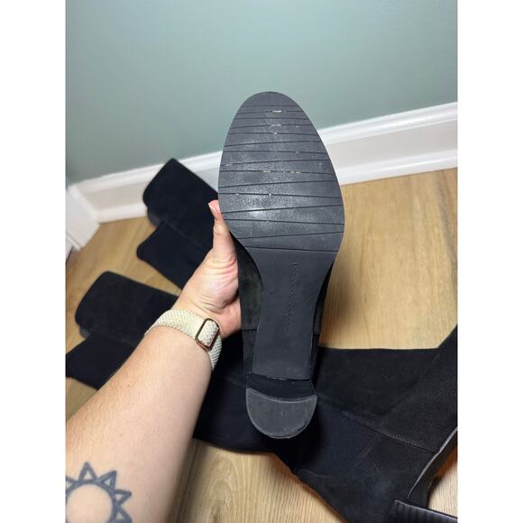 Stuart Weitzman 5050 Over the Knee Suede Boots - Picture 2 of 6